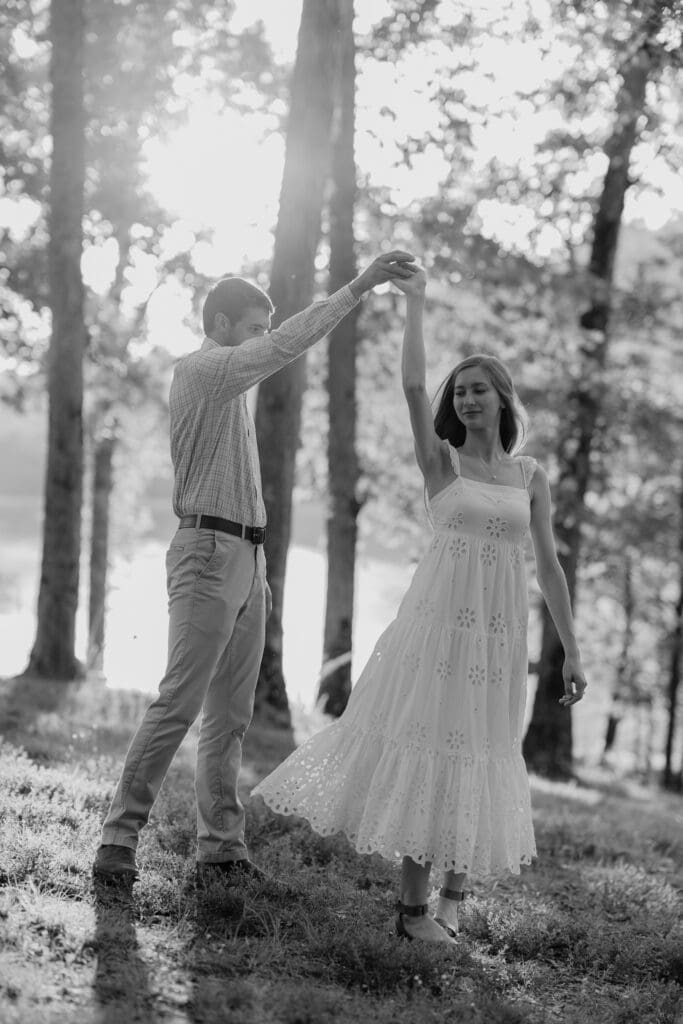 Acorn Lake, part of Montgomery Bell State Park and the site of these beautiful summer wedding portraits