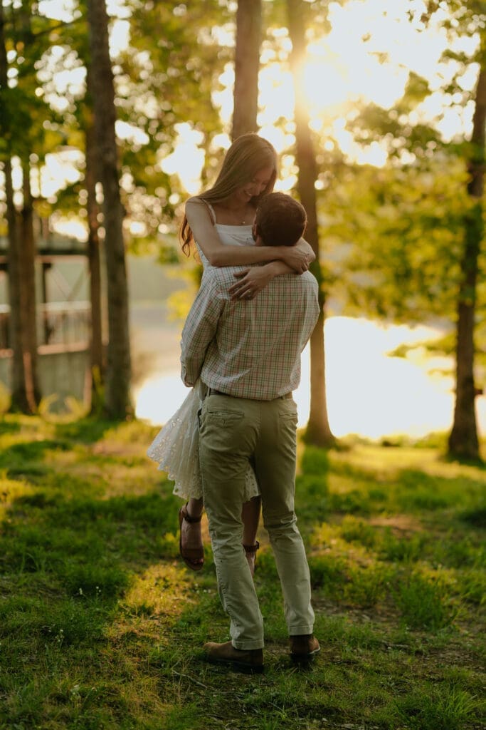 Acorn Lake, part of Montgomery Bell State Park and the site of these beautiful summer wedding portraits