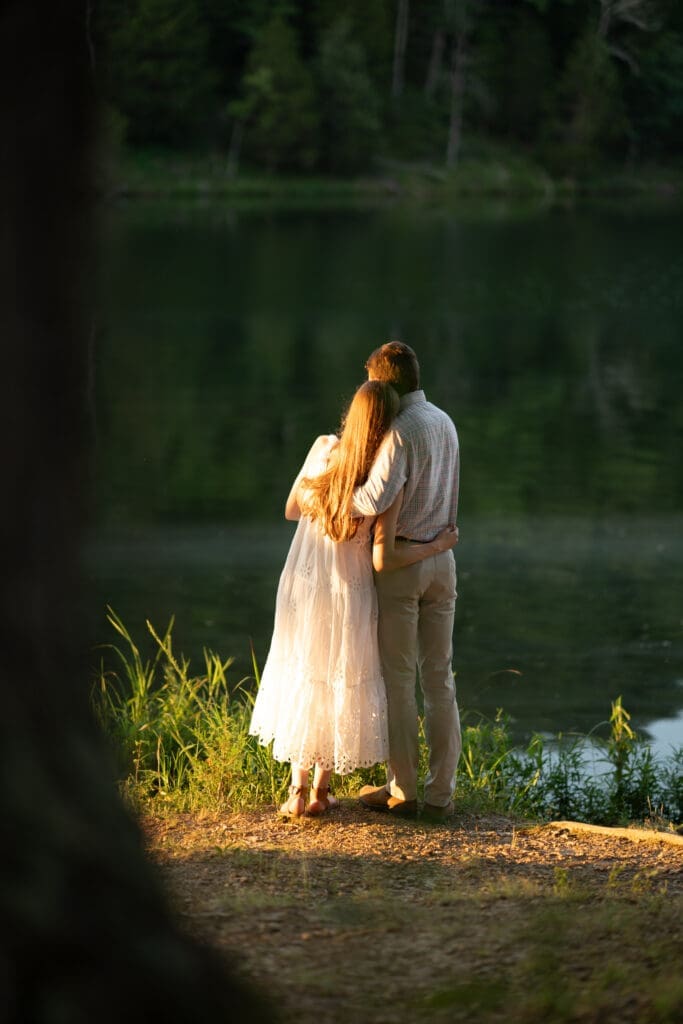 Acorn Lake, part of Montgomery Bell State Park and the site of these beautiful summer wedding portraits