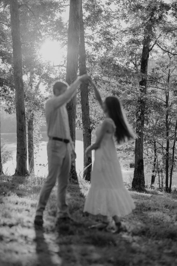 Acorn Lake, part of Montgomery Bell State Park and the site of these beautiful summer wedding portraits