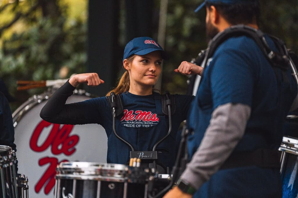 From music to medicine: the Pride of the South drum line Grove Stage music performance at the university's grove
