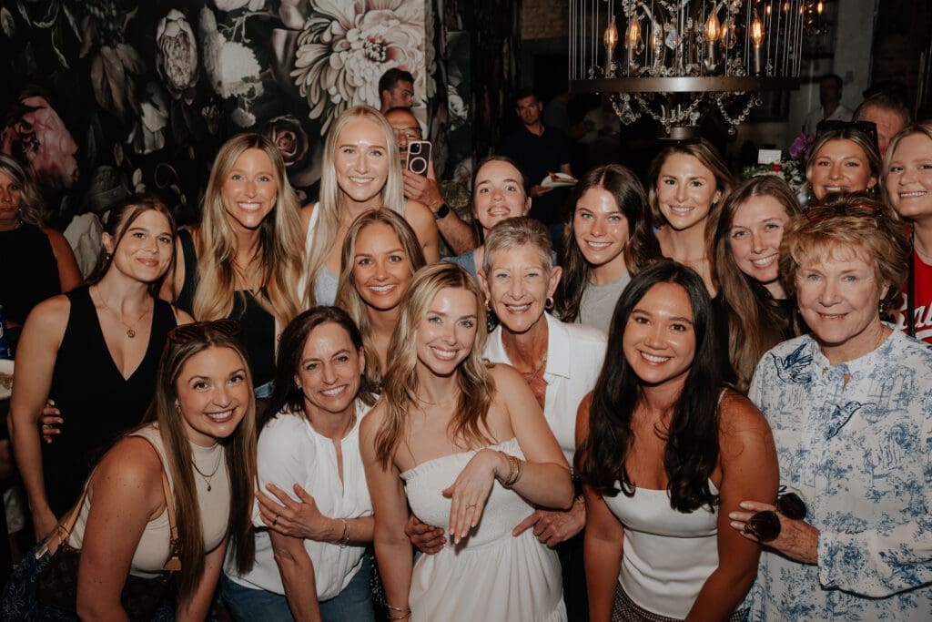 Cincinnati engagement party hosted at Abigail's Annex, a private room at Rosedale OTR